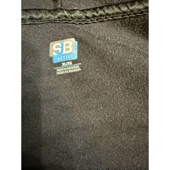 SJB Active Women's Velvet Velour Full Zip Hoodie Sweatshirt Black XL - Picture 9 of 9